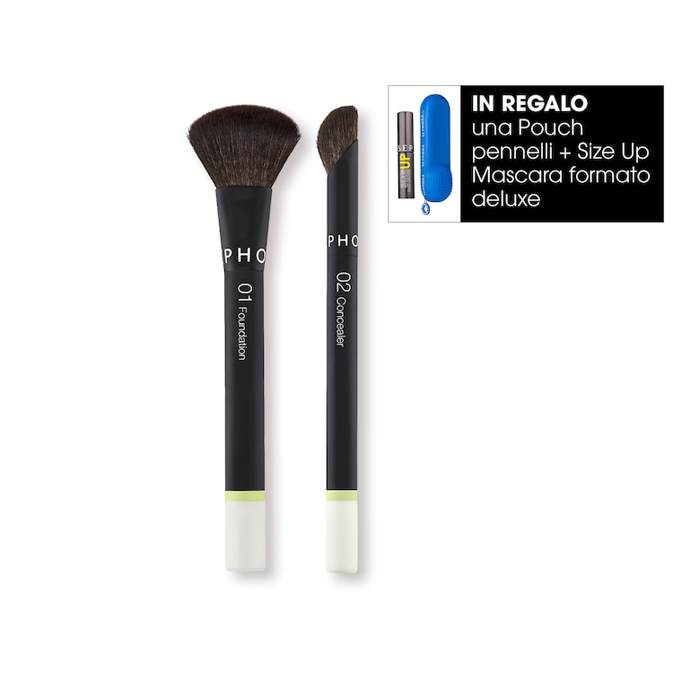 VEGAN BRUSH-24 01 FOUNDATION + VEGAN BRUSH-24 - 02 CONCEALER