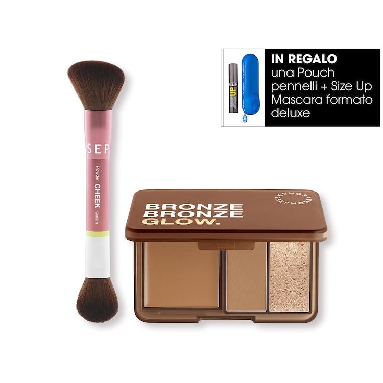 DUO FACE BRUSH + PALETTE BRONZE