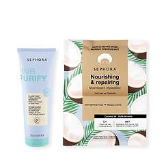 Shampoo Purificante + Maschera Capelli Notte, SEPHORA COLLECTION