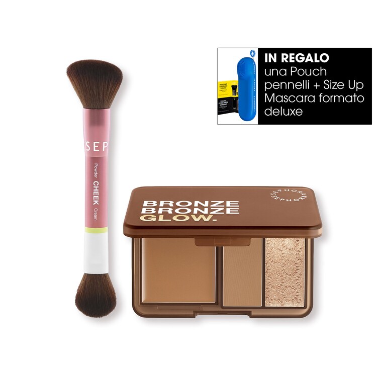 DUO FACE BRUSH + PALETTE BRONZE