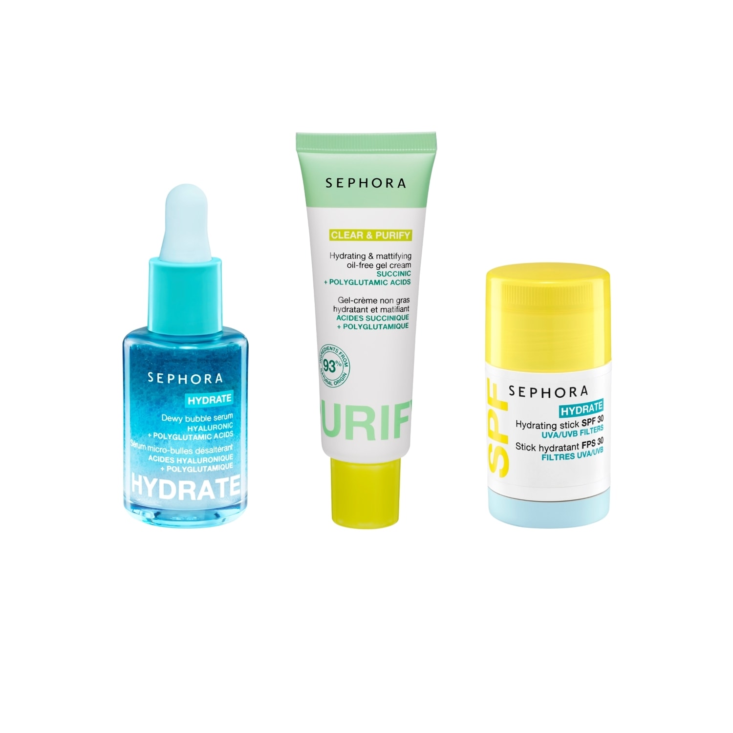 Routine skincare per pelli grasse con stick SPF, SEPHORA COLLECTION