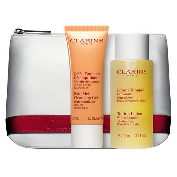 Coffret Rituel Démaquillant peaux sèches, Clarins