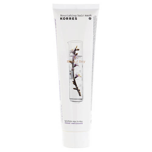 KORRES - Maska z wyciągiem z migdałów i olejem lnianym do włosów suchych