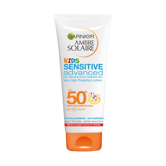 Ambre Solaire Sensitive Advanced Milk SPF50+ For Kids, LABO GARNIER