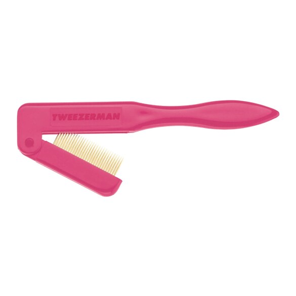 Folding Ilashcomb - Składany grzebyk do rzęs, TWEEZERMAN