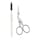 Brow Shaping Scissors & Brush - Augenbrauenschere & Augenbrauenbürste