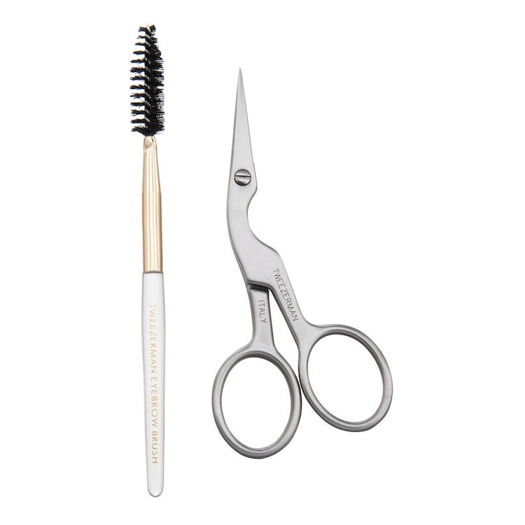 Brow Shaping Scissors & Brush - Augenbrauenschere & Augenbrauenbürste