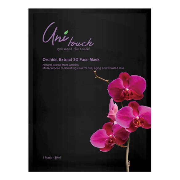 Orchids Extract 3D Face Mask -  Maska do twarzy w płachcie, UNITOUCH