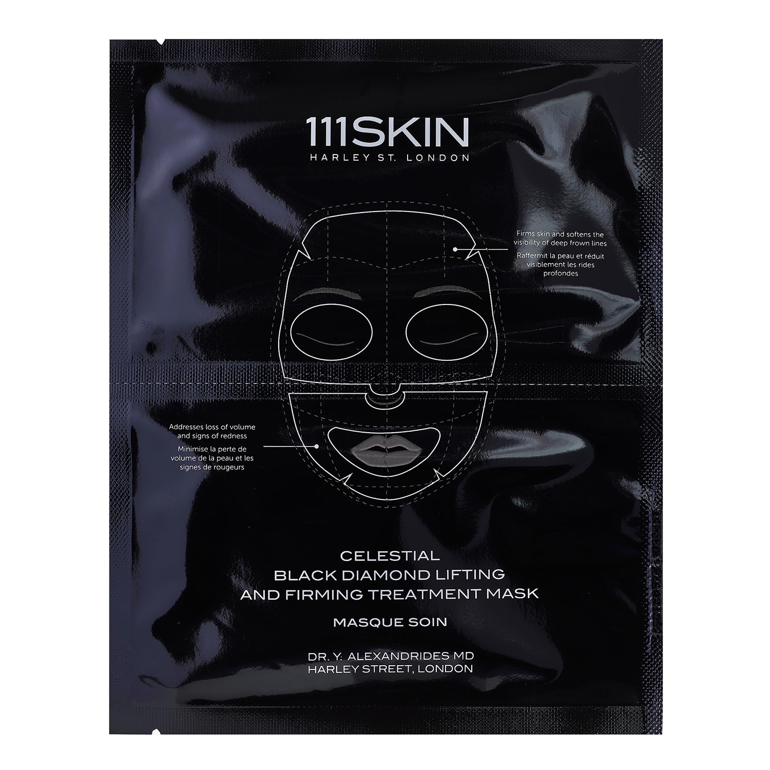 111SKIN - Celestial Black Diamond Mask - Liftingová a zpevňující pleťová maska