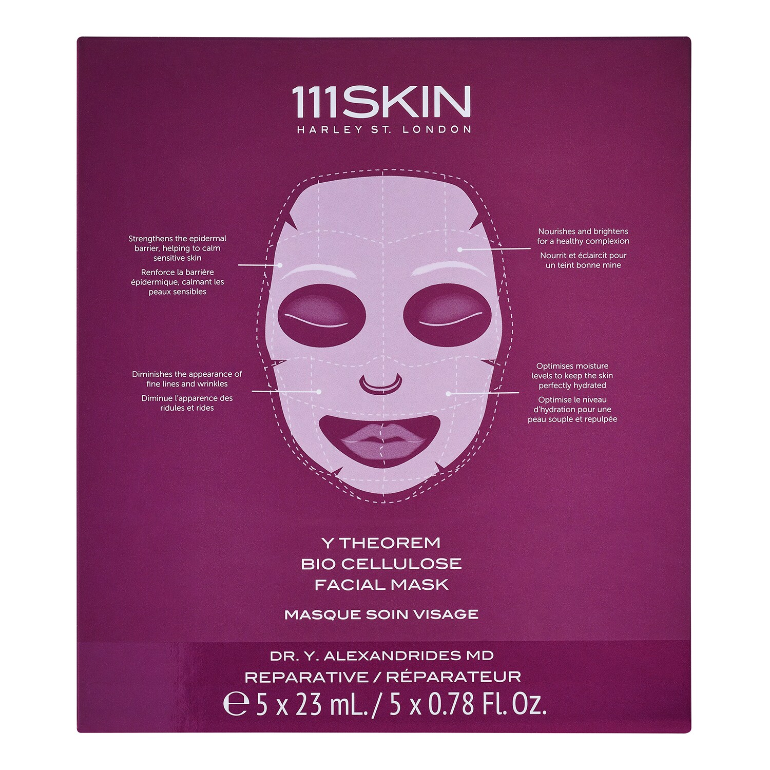 111SKIN - Y Theorem Bio Cellulose Facial Mask - Maska na obličej