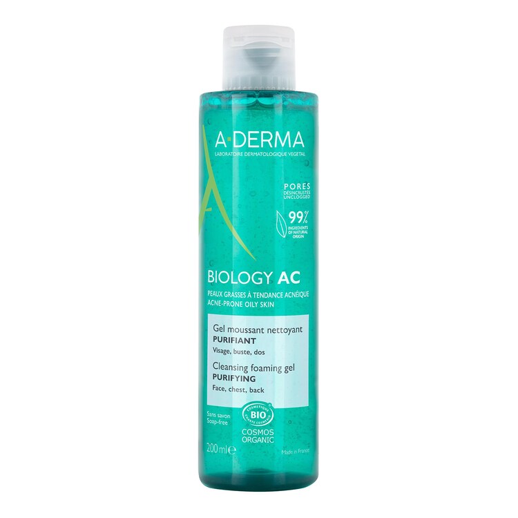 Biology Ac - Gel moussant nettoyant purifiant