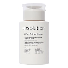 L'Eau Soir et Matin - Bio-Demake-Up Remover and Tonic for Face and Eyes, ABSOLUTION