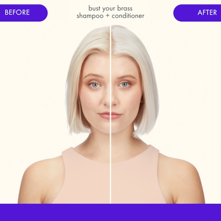 Bust Your Brass - Après-Shampoing Réparateur et Déjaunisseur Blonds Polaires