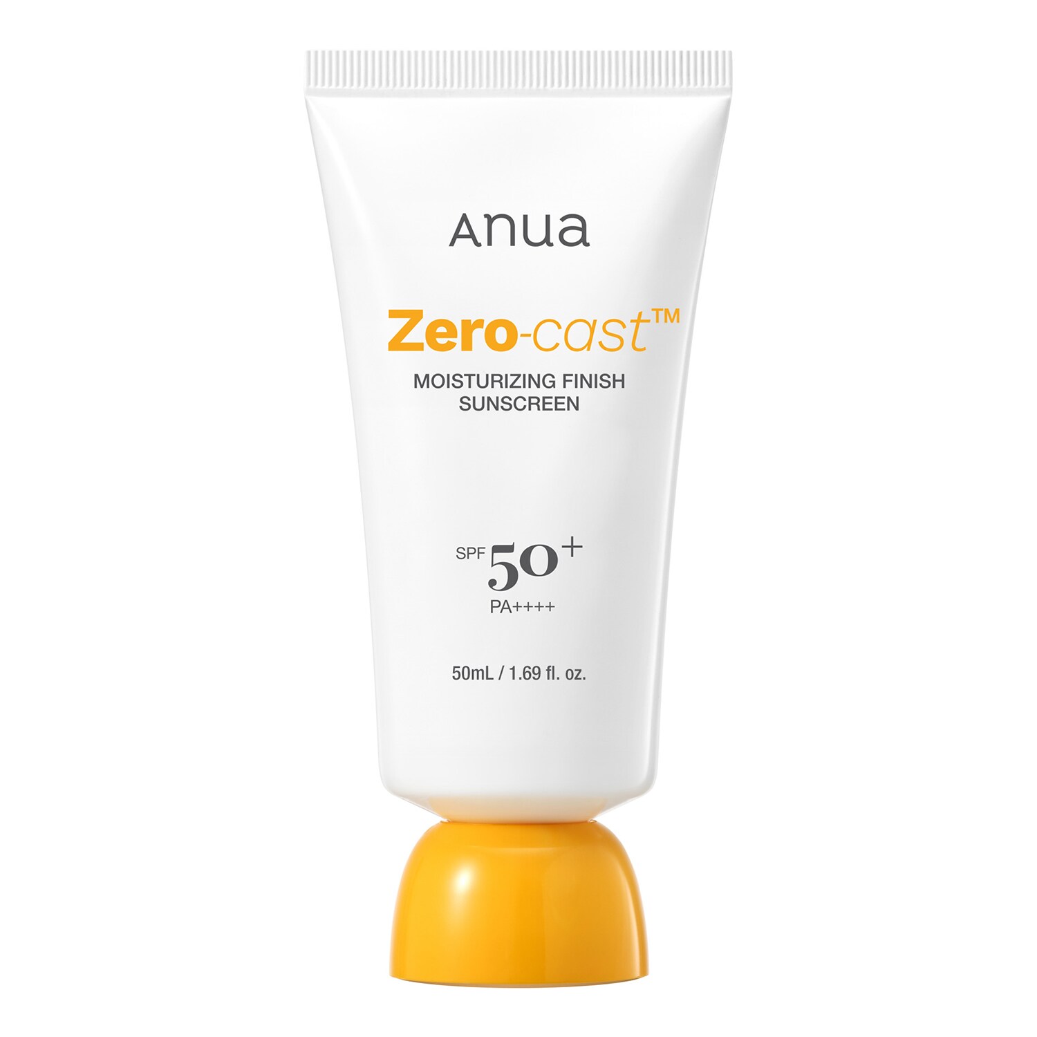 ANUA - Zero-Cast Moisturizing Finish Sunscreen - Hydratační opalovací krém SPF 50