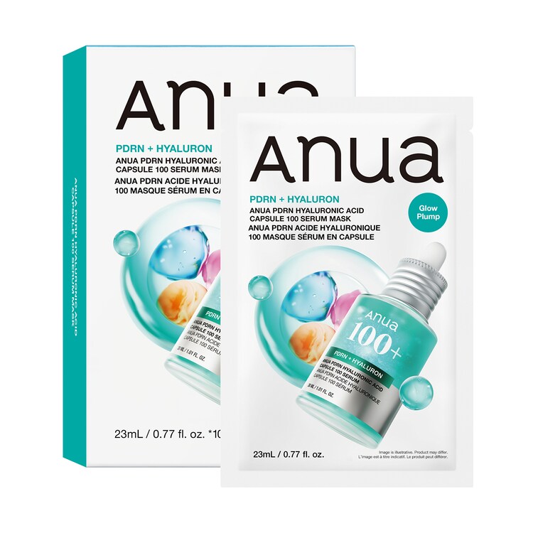 PDRN Hyaluronic Acid Capsule 100 Serum Mask – Máscara de hidratação intensa