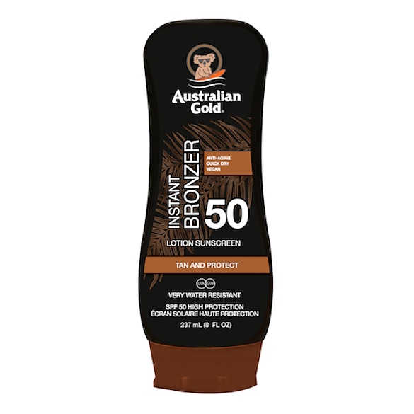 SPF 50 LOTION W/ BRONZER - Protector Solar Con Bronceador , Australian Gold
