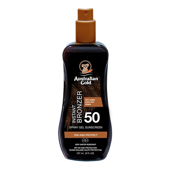 SPF 50 Spray Gel W/Bronzer - Protector solar , Australian Gold