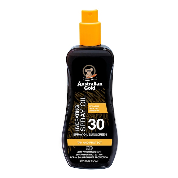 SPF 30 Spray Oil Carrot - &Oacute;leo bronzeador, Australian Gold