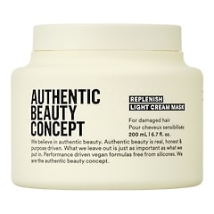 Replenish Light Cream Mask - Masque l&eacute;ger pour cheveux fins et ab&icirc;m&eacute;s, AUTHENTIC BEAUTY CONCEPT