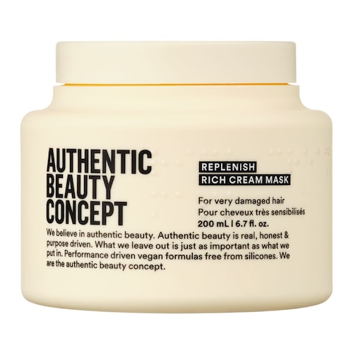 Authentic Beauty Concept - Replenish Rich Cream Pielęgnacja Twarzy - Pielęgnacja Twarzya Odbudowująca Do Włosów Grubych I Kręconych - 200Ml - Dla Kobiet