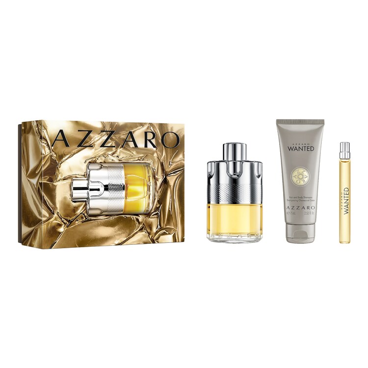 Wanted - Coffret Eau de Toilette, Shampooing Cheveux & Corps et Format Voyage