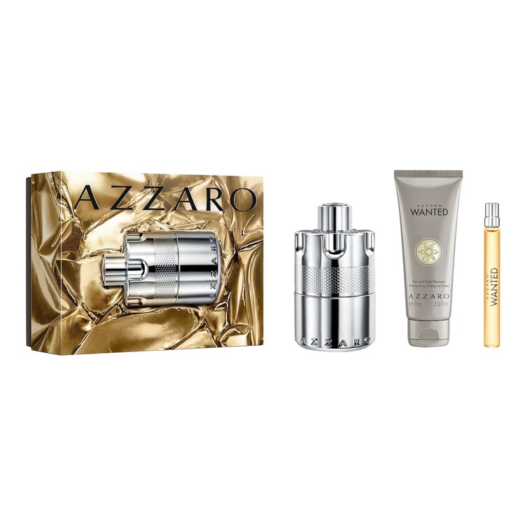 Wanted - Coffret Eau de Parfum, Gel douche Cheveux & Corps et Format Voyage