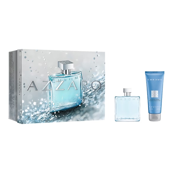 Chrome - Coffret Eau de Toilette et Gel Douche Cheveux & Corps, AZZARO