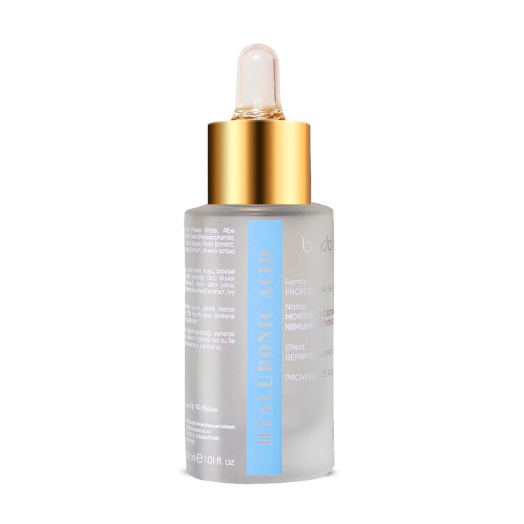 Bitkisel Nemlendirici Hyalüronik Asit Serum - Onarıcı ve Nem Destekleyici