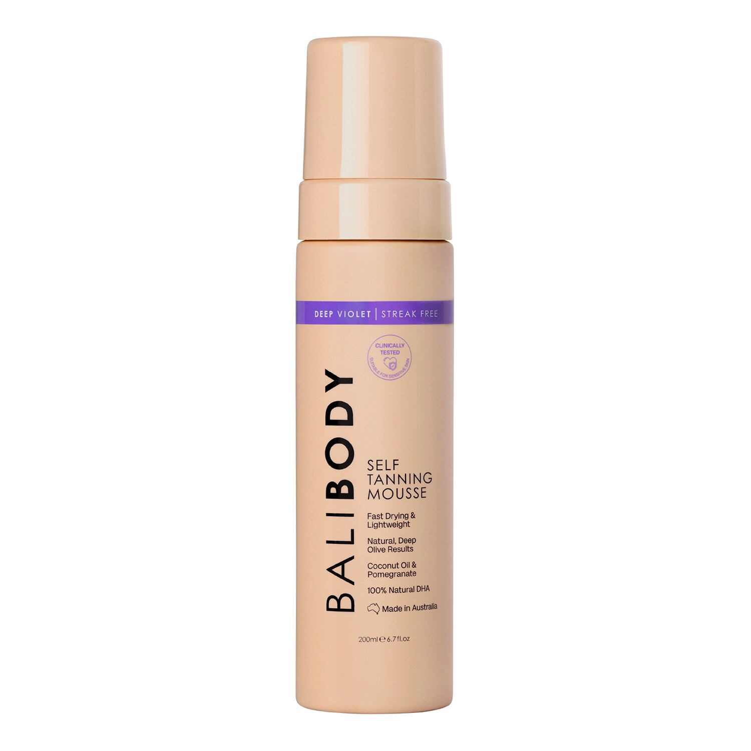 BALI BODY - Deep Violet Tanning Mousse - Tmavě fialová samoopalovací pěna