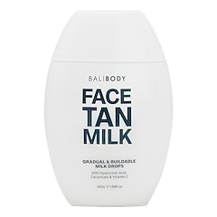 Face Tan Milk Drops - Gouttes de lait autobronzant pour le visage, BALI BODY