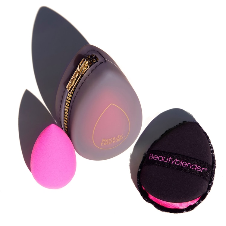 Midnight Blend & Blur Set - Set de esponja de maquillaje, borla y estuche