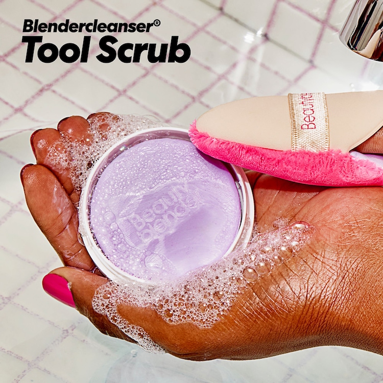 Blendercleanser® Tool Scrub Lavande - Sapone solido per mani, spugne e pennelli