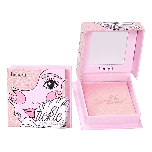Benefit Cosmetics - Tickle Highlighter - Πούδρα λάμψης σε χρυσό ροζ