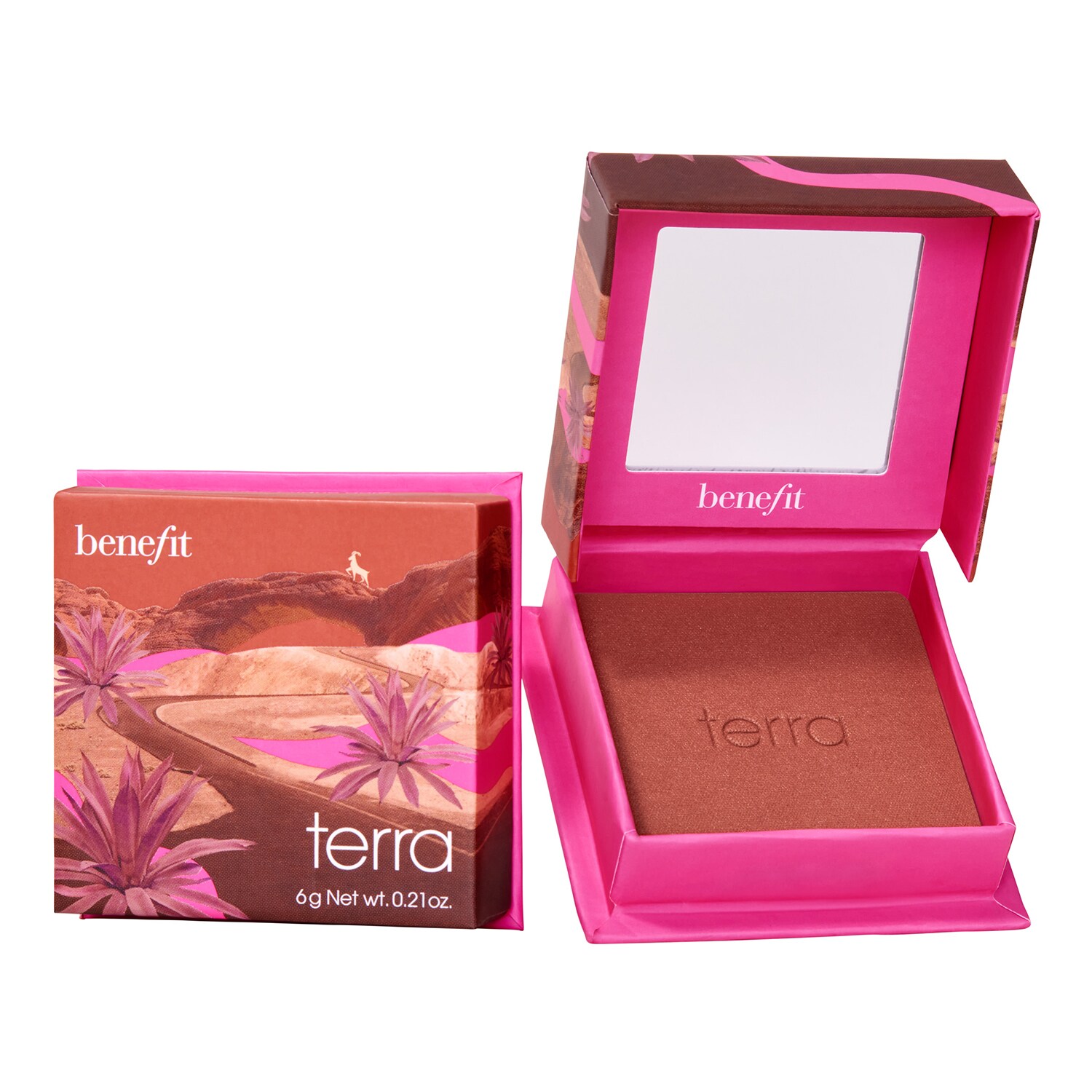 BENEFIT COSMETICS - Terra WANDERful World - Tvářenka se zlatavě-cihlovým odstínem