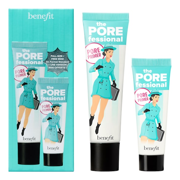 Extra POREfessional pore primer sæt - Fuld størrelse og mini, BENEFIT COSMETICS
