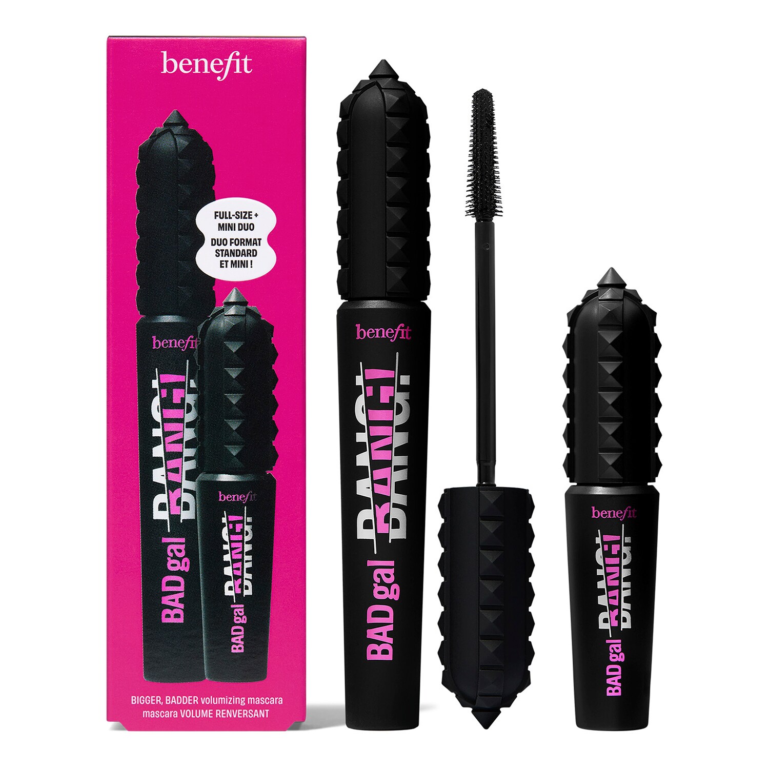 BENEFIT COSMETICS - BANGIN’ Lashes - Duo objemové řasenky BADgal BANG!