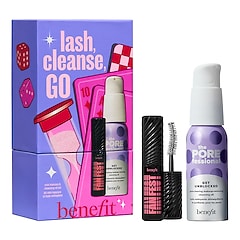 Lash, Cleanse, GO – Kit de Navidad con Mini Máscara & Aceite Limpiador, Benefit Cosmetics
