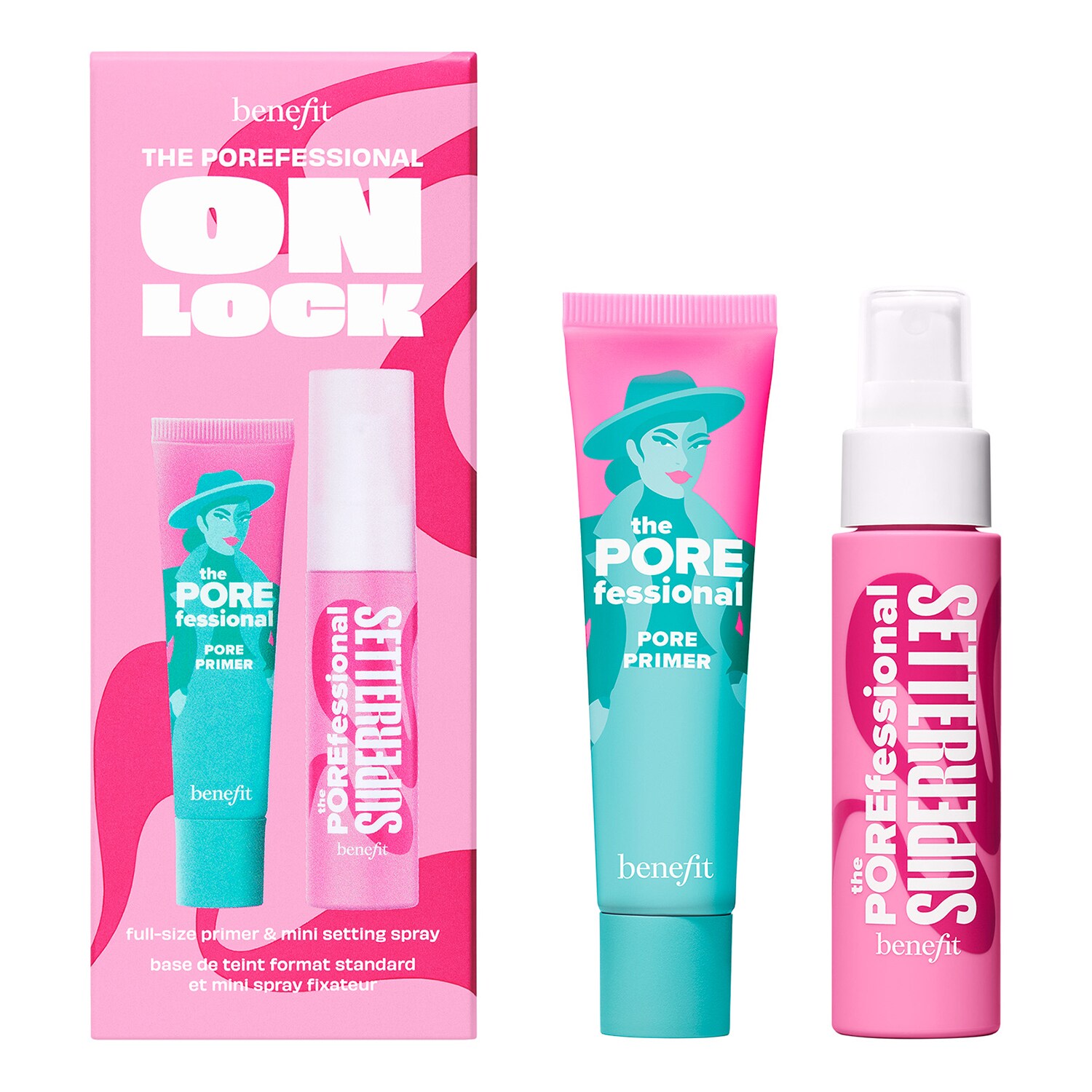 BENEFIT COSMETICS - The POREfessional On Lock - báze & fixační sprej