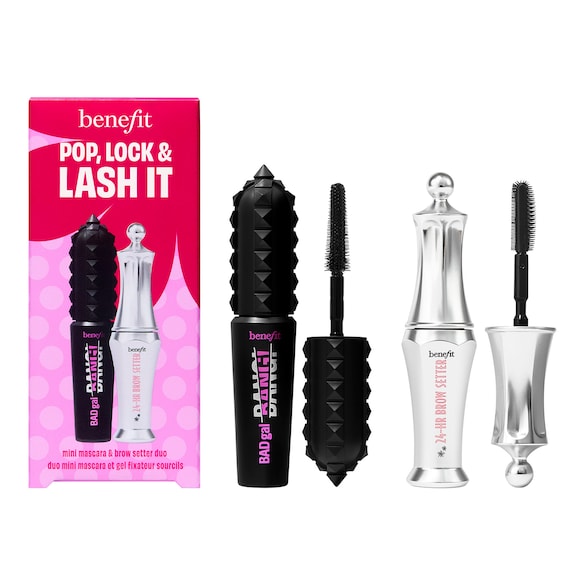 Pop, Lock & Lash It - Coffret Mascara et Fixateur &agrave; Sourcils, BENEFIT COSMETICS