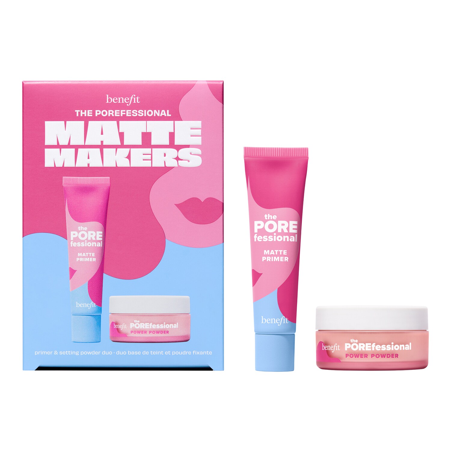 BENEFIT COSMETICS - The POREfessional Matte Makers - Set s primerem a pudrem
