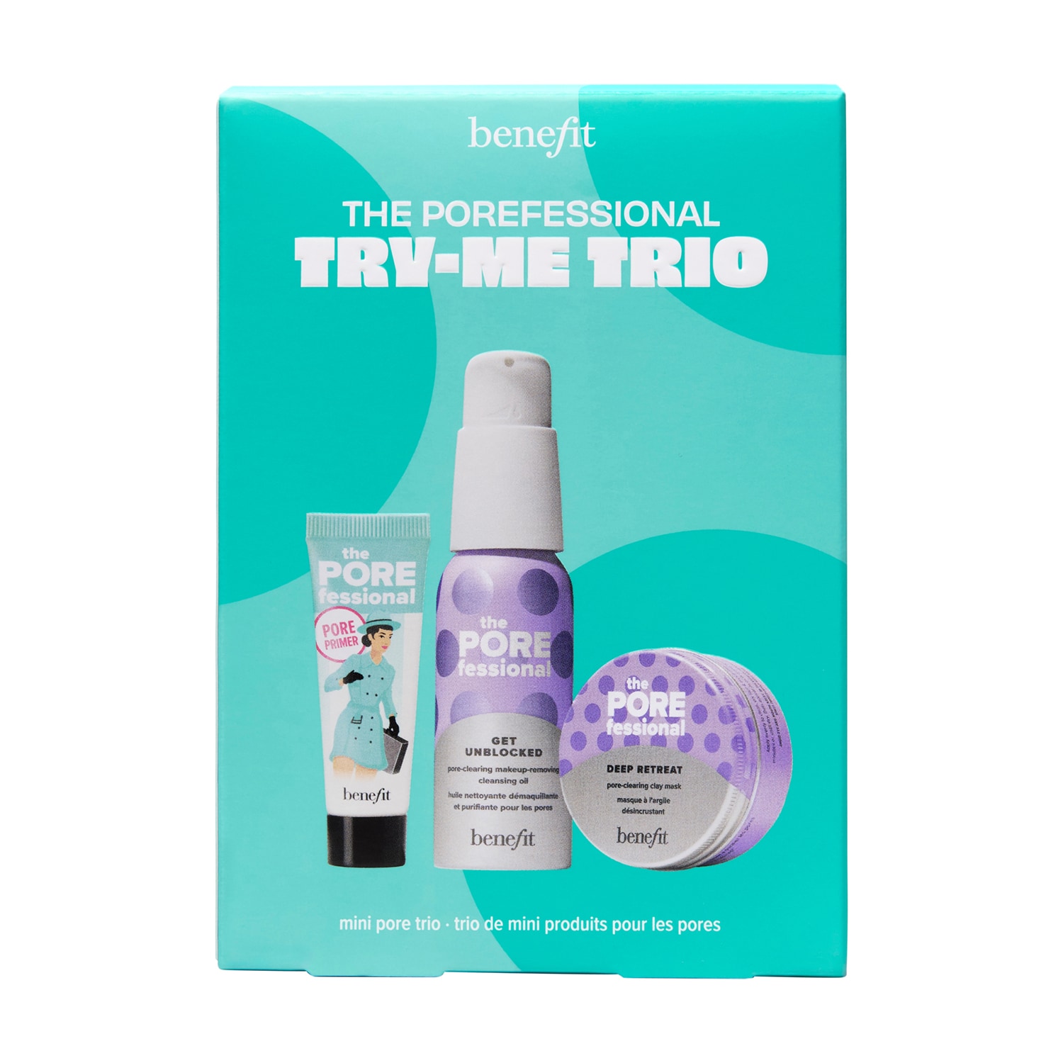 benefit the POREfessional 3本セット The POREfessional Try-Me Trio - zestaw z mini olejkiem