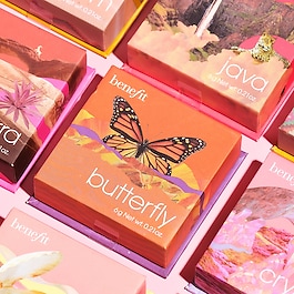 Butterfly - Rouge in Orange mit Goldschimmer