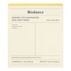 Radiant Vita Niacinamide Real Deep Mask - Maschera illuminante e uniformante, BIODANCE