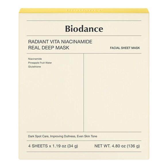 Radiant Vita Niacinamide Real Deep Mask - Lysende og samlende maske, BIODANCE