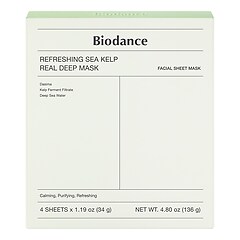 Refreshing Sea Kelp Real Deep Mask – Maschera lenitiva e purificante, BIODANCE