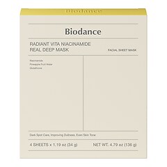 Radiant Vita Niacinamide Real Deep Mask – Maschera illuminante e unificante, BIODANCE