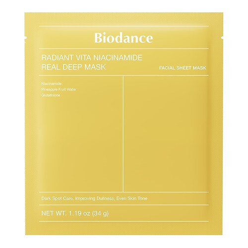 Biodance Biodance - Radiant Vita Niacinamide Real Deep Mask - Μάσκα λάμψης και ομοιόμορφου τόνου