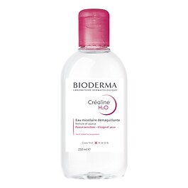 Créaline H2O - Eau micellaire démaquillante visage pour peaux sensibles