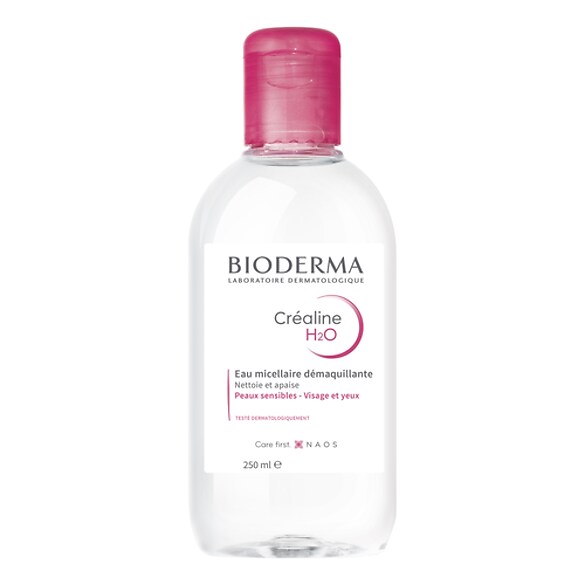 Créaline H2O - Eau micellaire démaquillante visage pour peaux sensibles, BIODERMA
