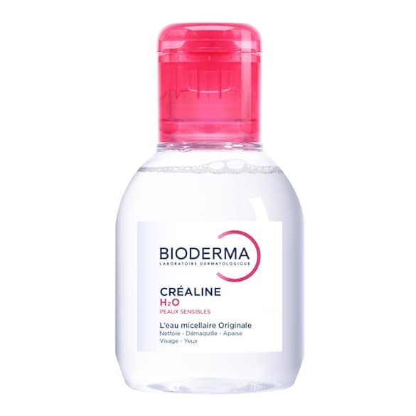 Créaline H2O - Eau micellaire démaquillante visage pour peaux sensibles, BIODERMA